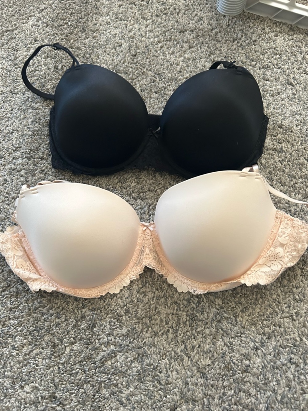 2 PINK Push up Balconette Bras